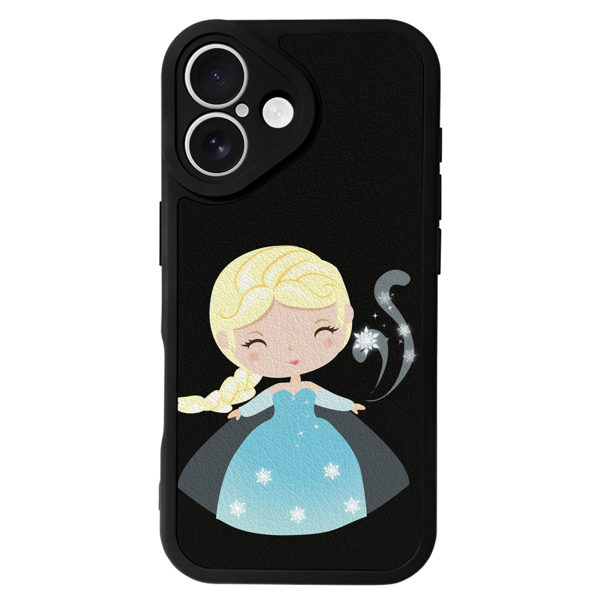 （画像用） アナと雪の女王 アンナ エルサ Frozen Anna Elsa 【iPhone 16シリーズ対応】シリコンスマホケース（レザー調） 材質：シリコン